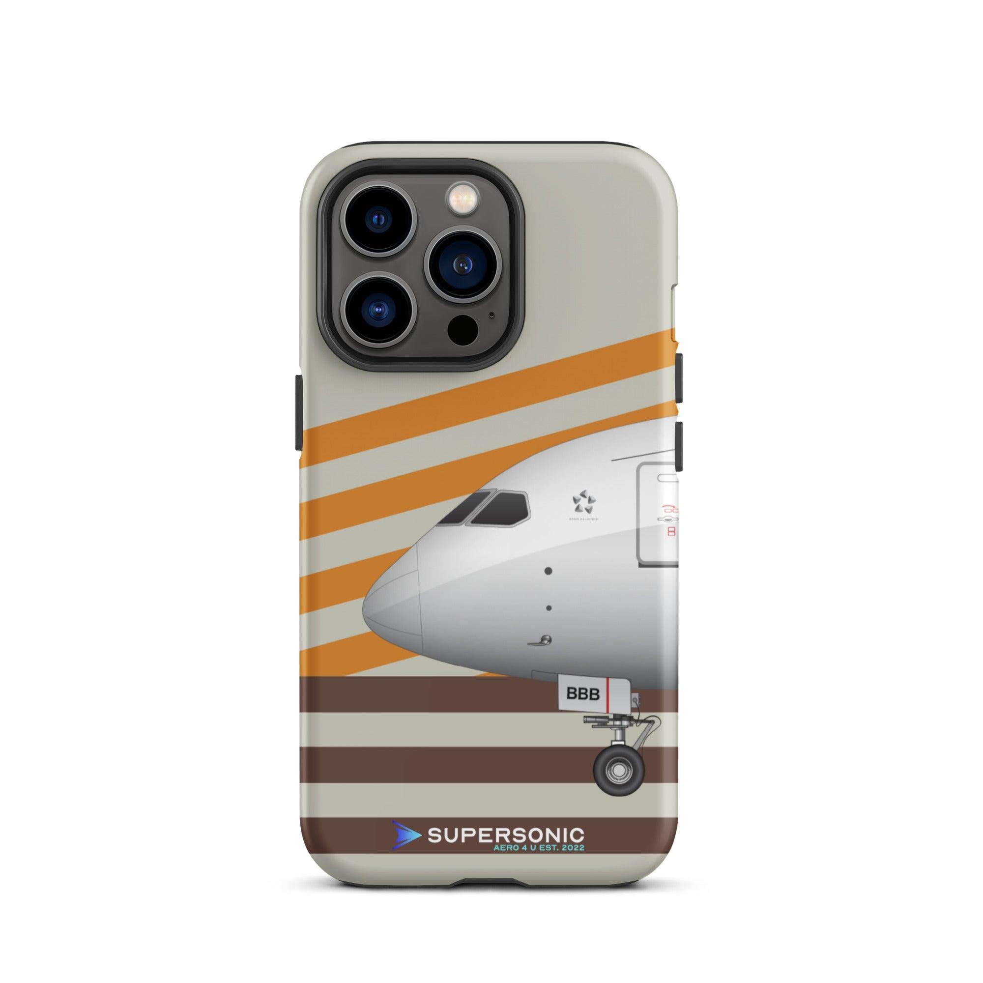 Tough iPhone case Boeing 787 yellow brown - SUPERSONIC aero 4U