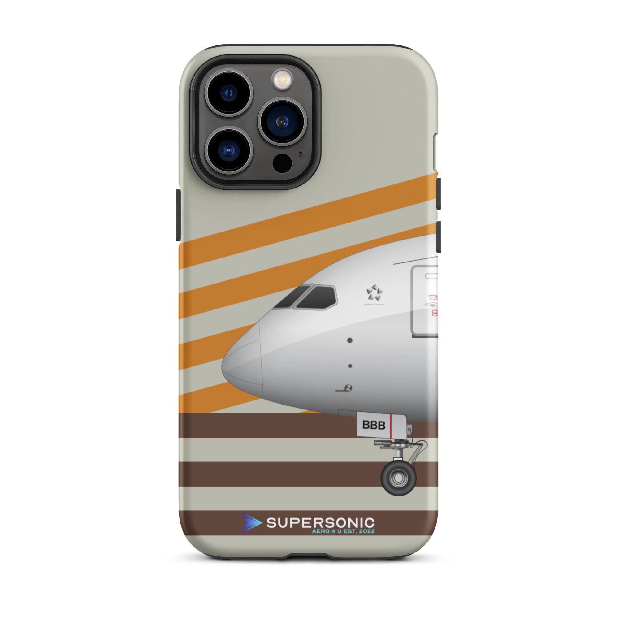 Tough iPhone case Boeing 787 yellow brown - SUPERSONIC aero 4U