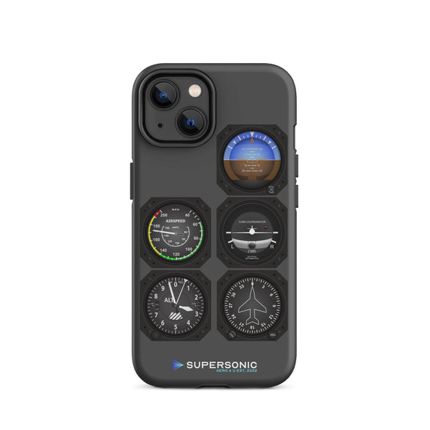 Tough iPhone case Flight Instruments - SUPERSONIC aero 4U