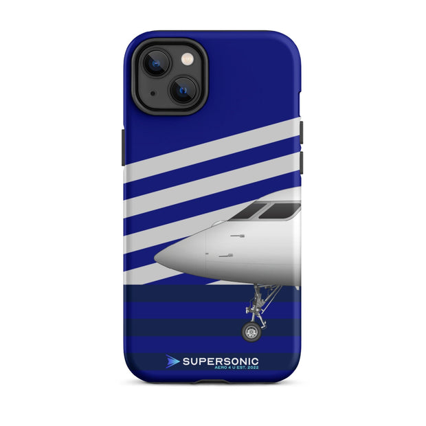 Tough iPhone case "Gulfstream G650" blue - SUPERSONIC aero 4U