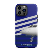 Tough iPhone case "Gulfstream G650" blue - SUPERSONIC aero 4U