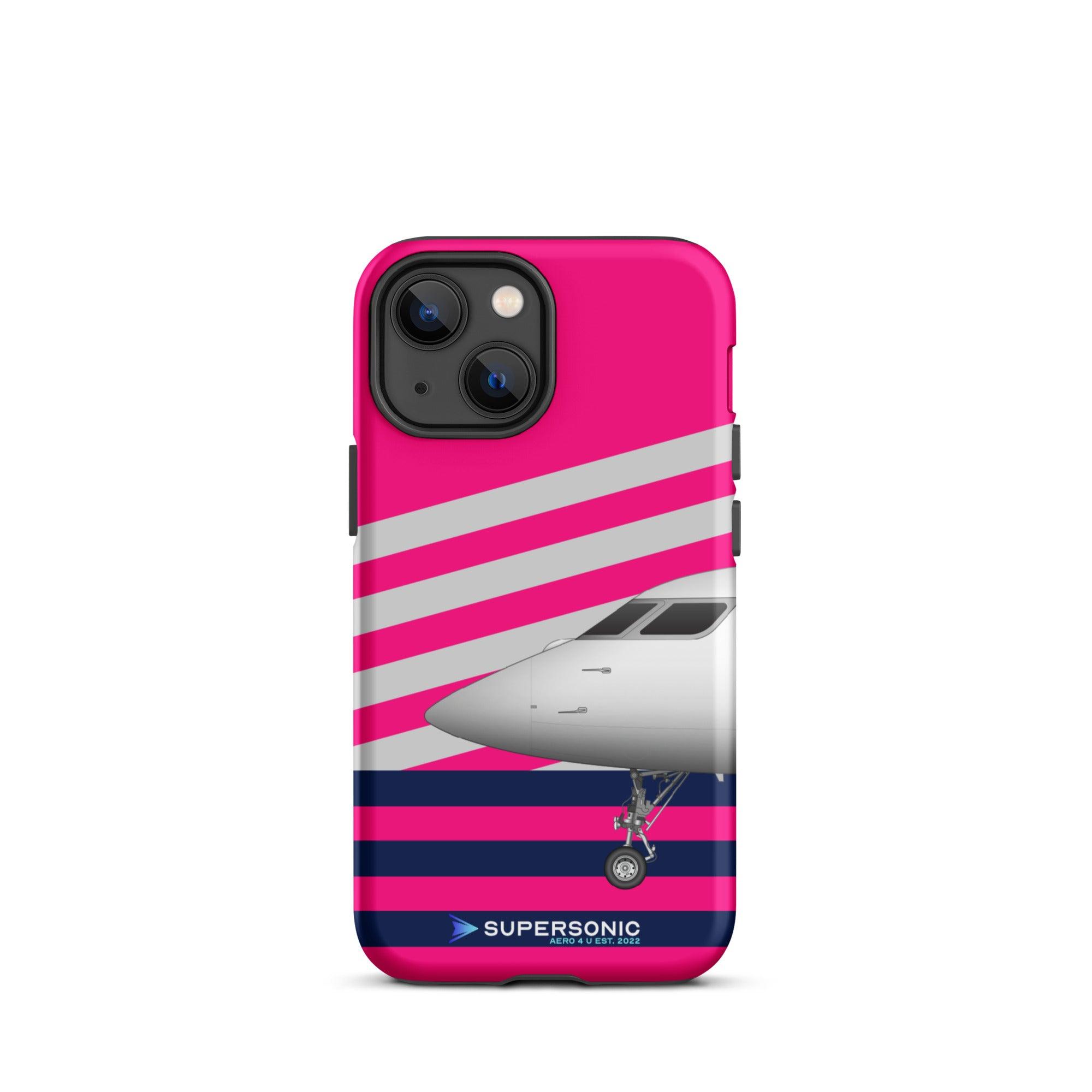 Tough iPhone case "Gulfstream G650" pink - SUPERSONIC aero 4U