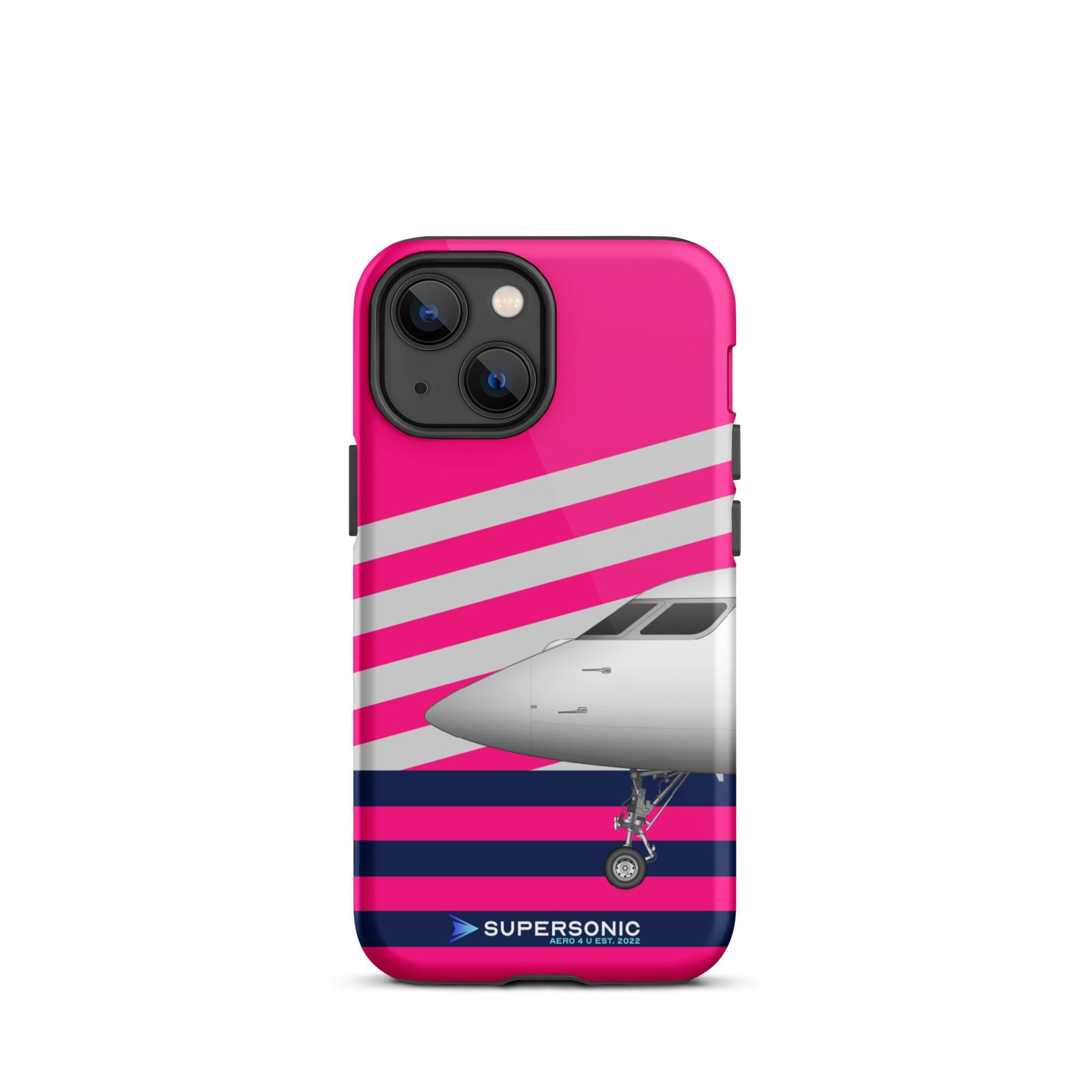 Tough iPhone case "Gulfstream G650" pink - SUPERSONIC aero 4U