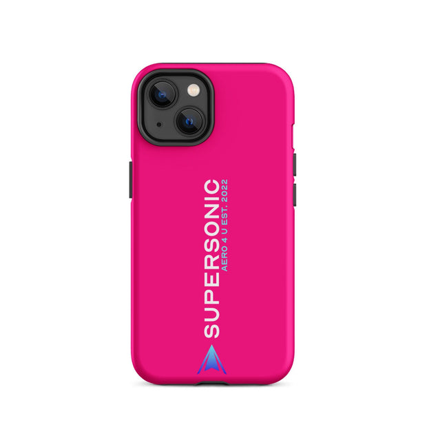 Tough iPhone case "Supersonic" pink - SUPERSONIC aero 4U