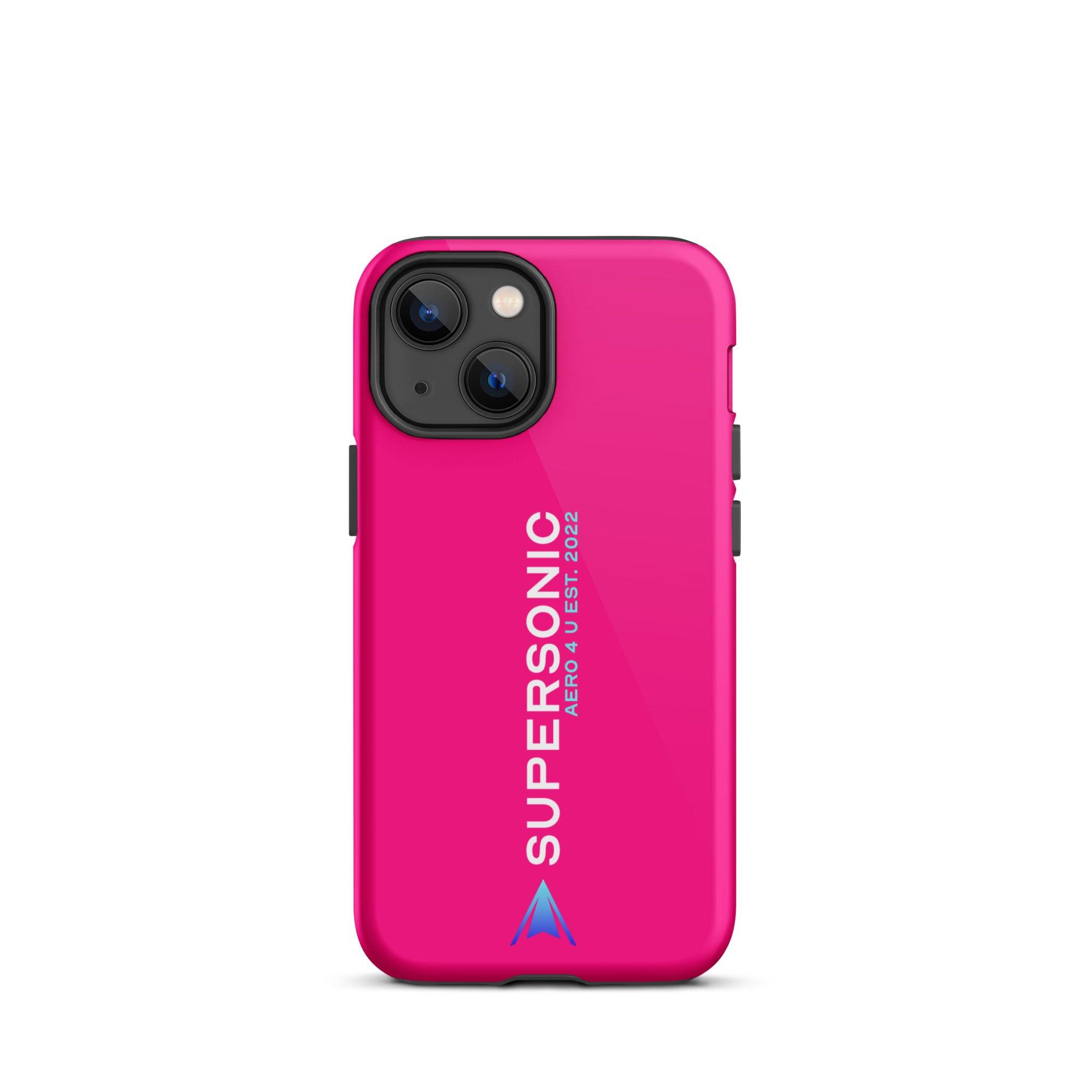 Tough iPhone case "Supersonic" pink - SUPERSONIC aero 4U