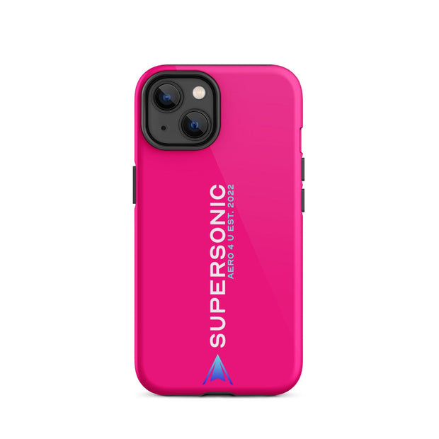 Tough iPhone case "Supersonic" pink - SUPERSONIC aero 4U