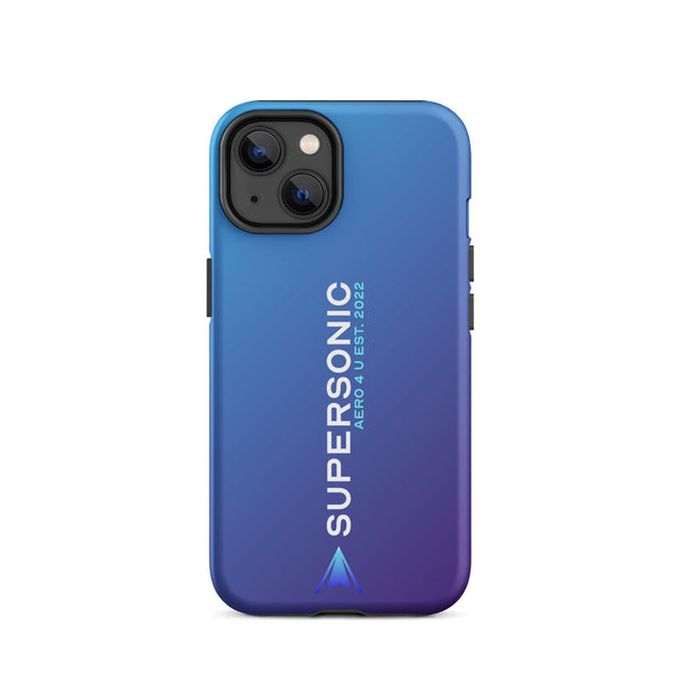 Tough iPhone case "Supersonic" purple blue gradient - SUPERSONIC aero 4U