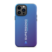 Tough iPhone case "Supersonic" purple blue gradient - SUPERSONIC aero 4U