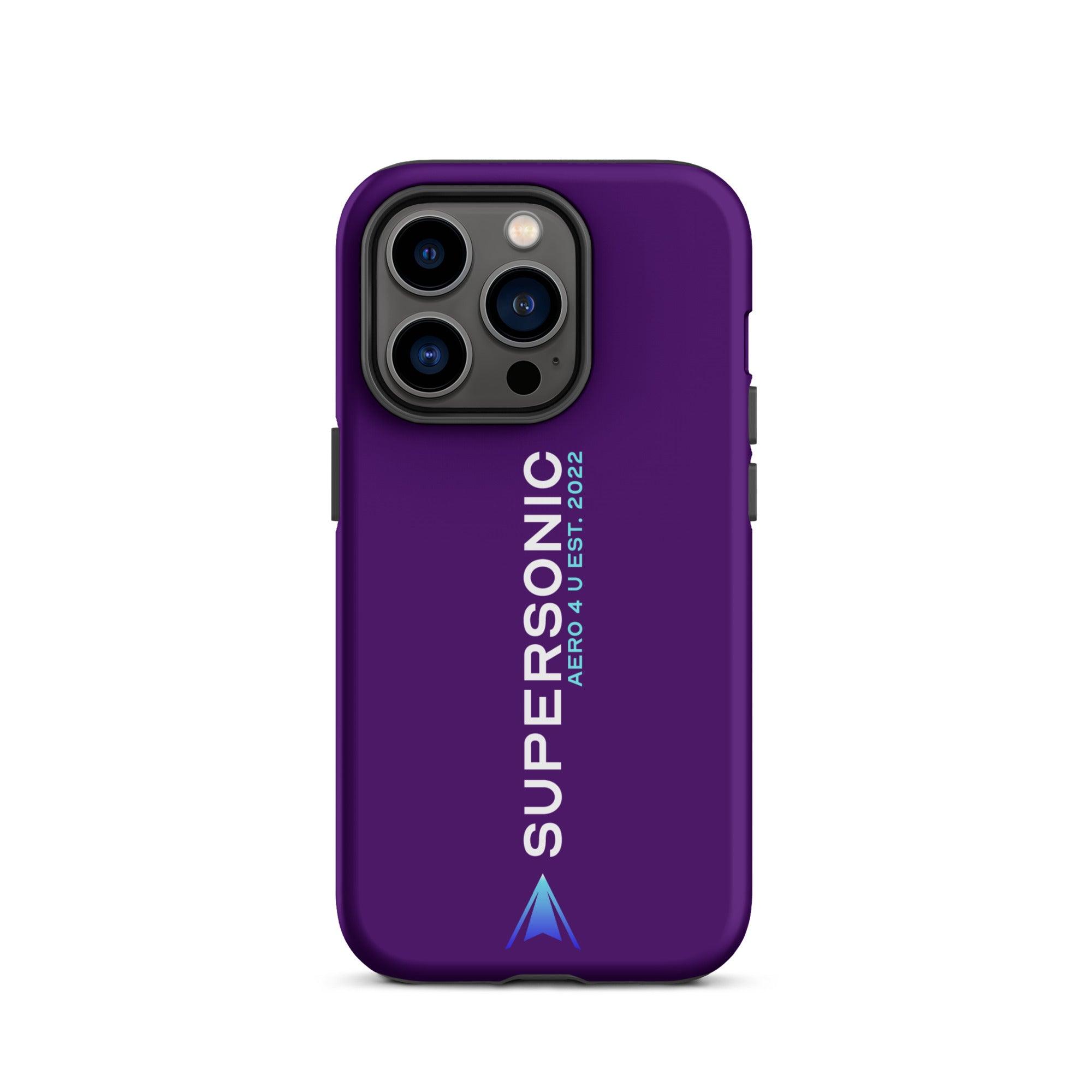 Tough iPhone case "Supersonic" purple - SUPERSONIC aero 4U