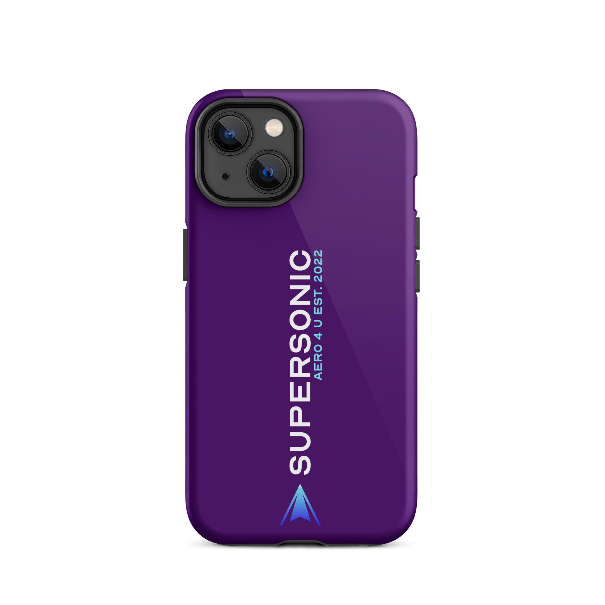 Tough iPhone case "Supersonic" purple - SUPERSONIC aero 4U