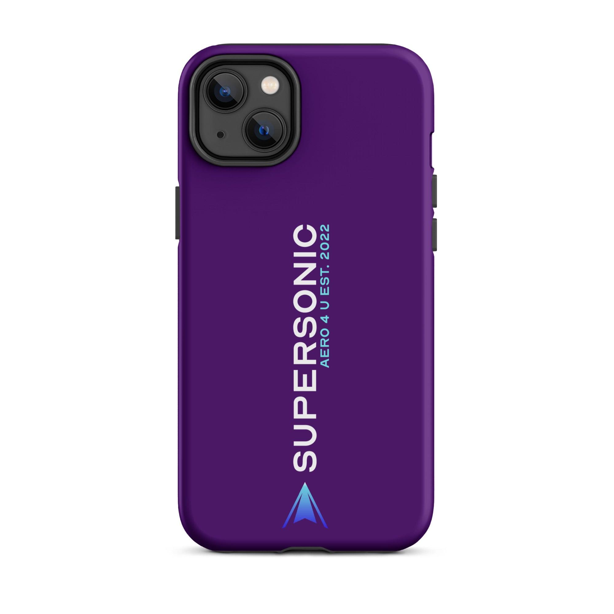 Tough iPhone case "Supersonic" purple - SUPERSONIC aero 4U