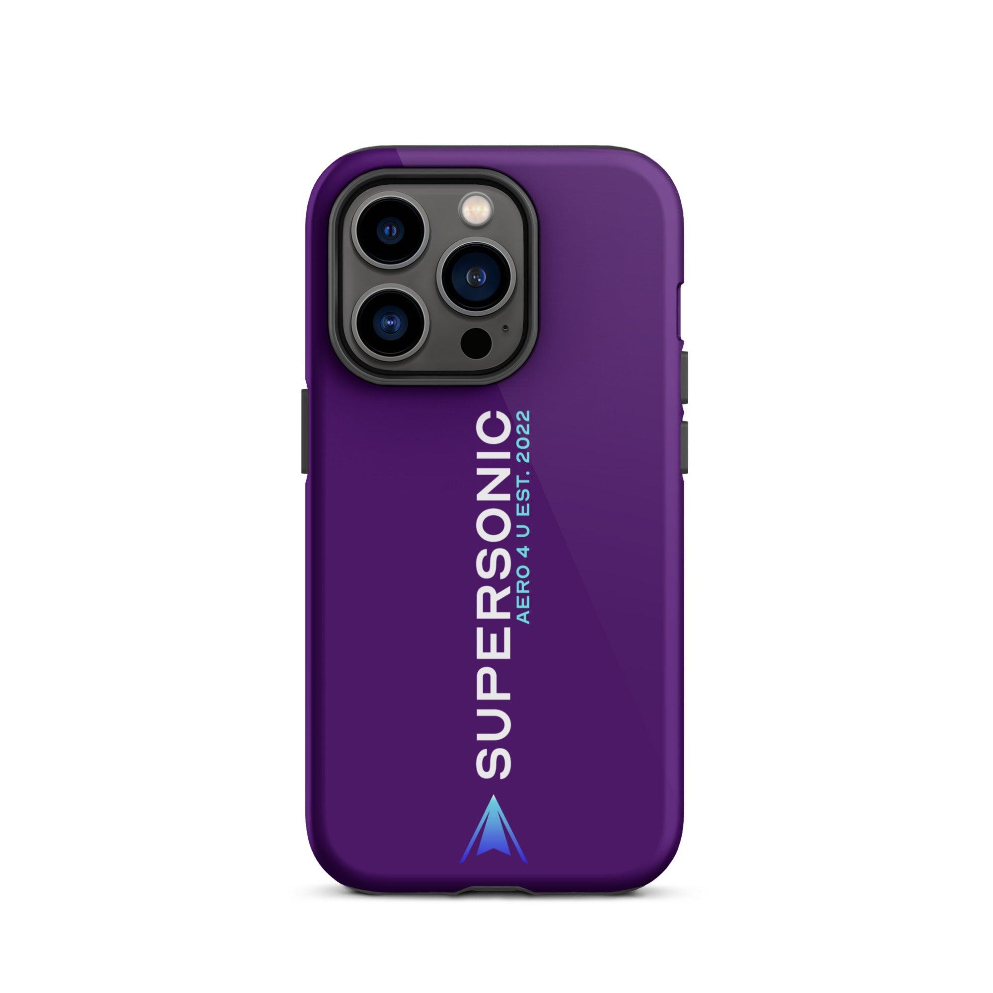 Tough iPhone case "Supersonic" purple - SUPERSONIC aero 4U