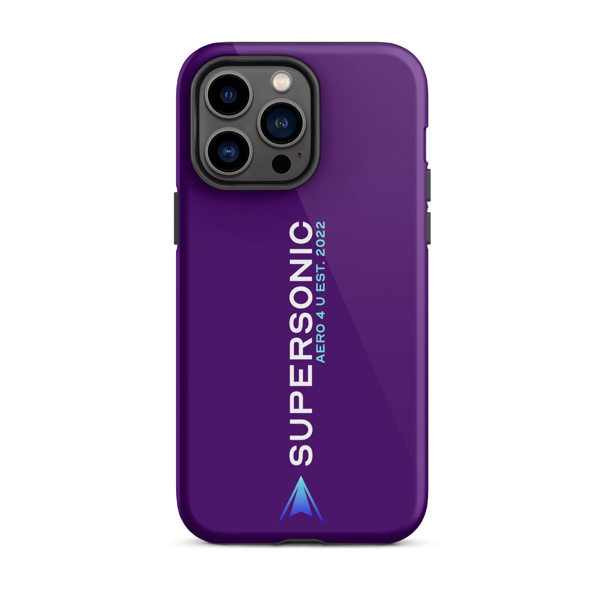 Tough iPhone case "Supersonic" purple - SUPERSONIC aero 4U