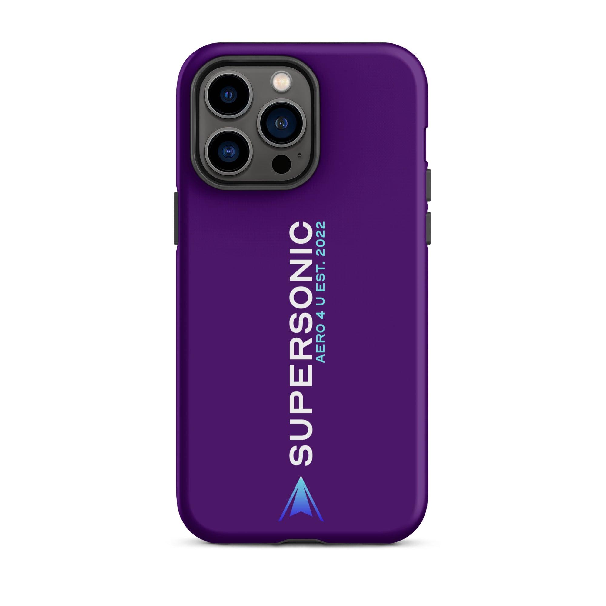 Tough iPhone case "Supersonic" purple - SUPERSONIC aero 4U