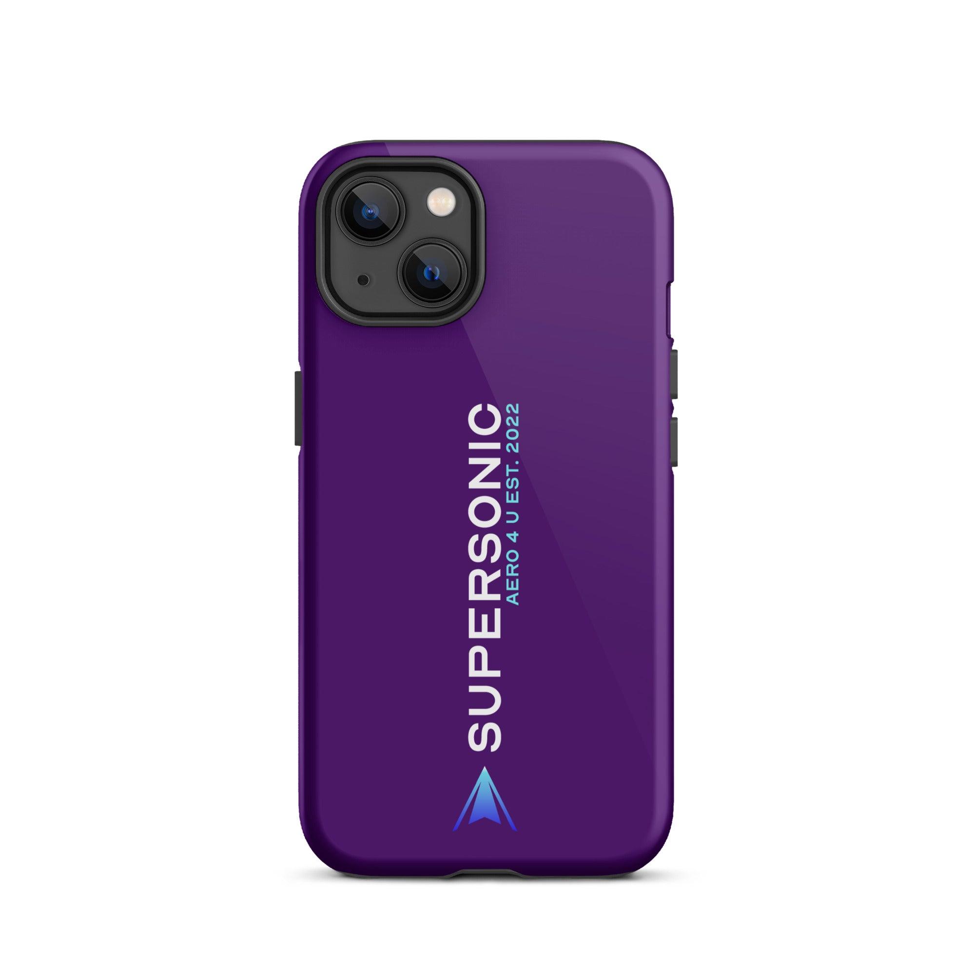 Tough iPhone case "Supersonic" purple - SUPERSONIC aero 4U