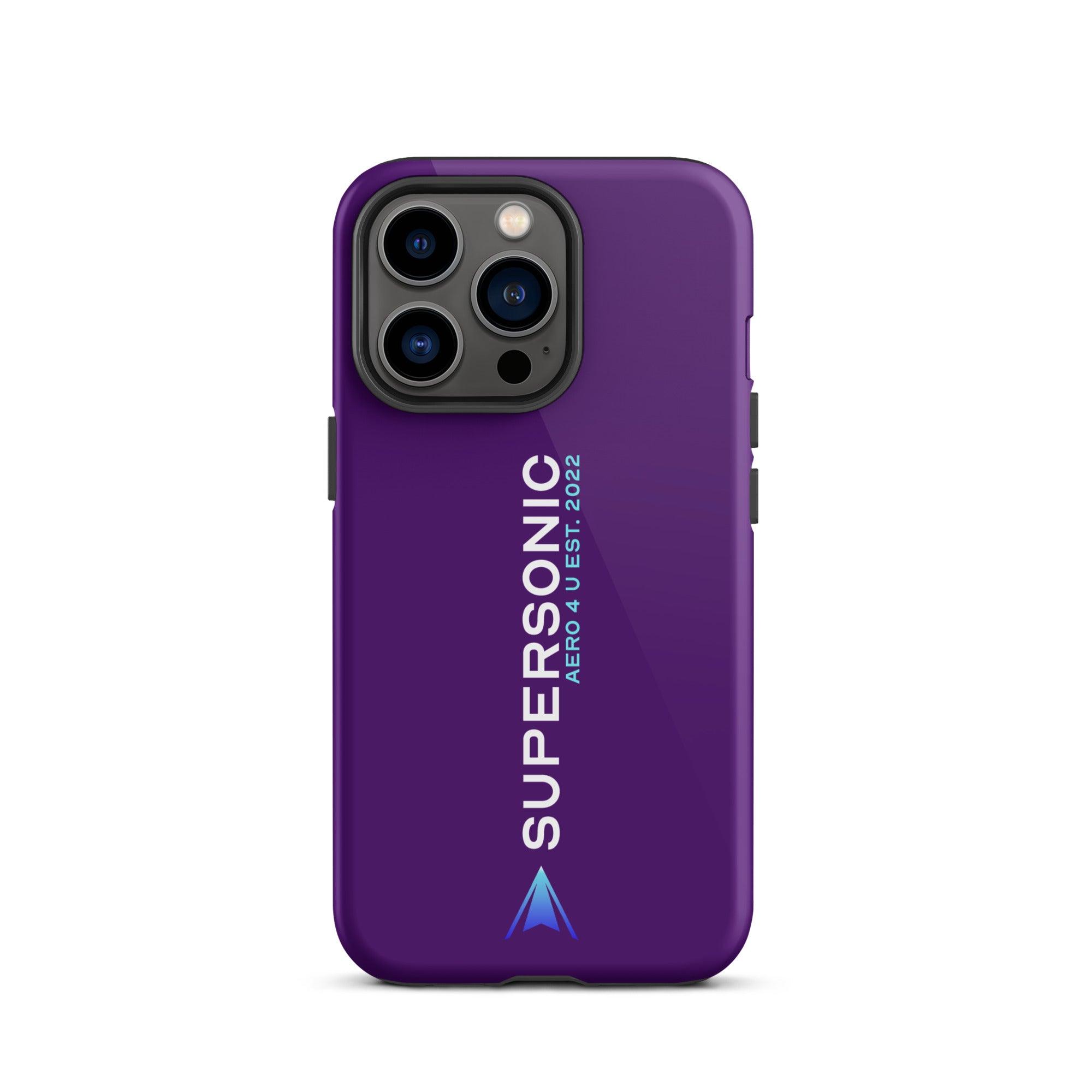 Tough iPhone case "Supersonic" purple - SUPERSONIC aero 4U