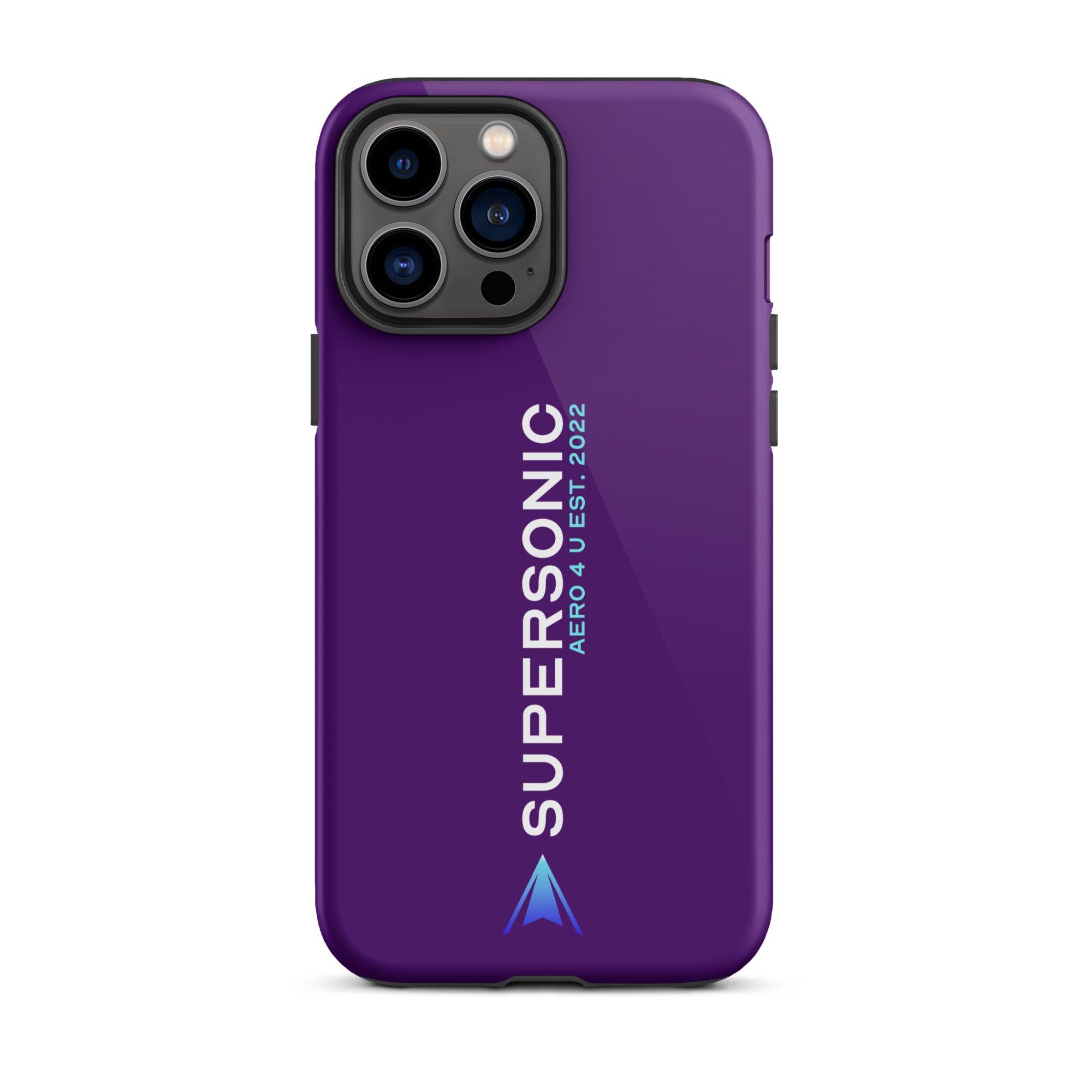 Tough iPhone case "Supersonic" purple - SUPERSONIC aero 4U