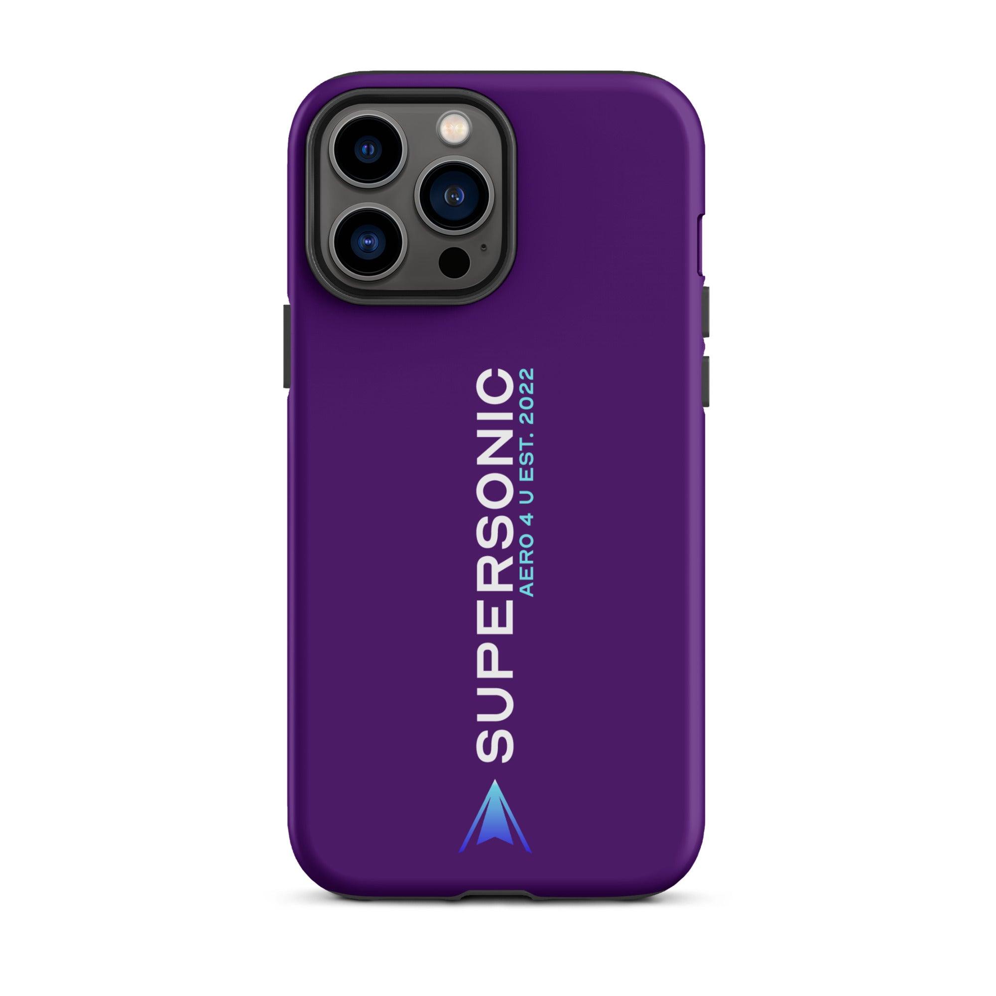 Tough iPhone case "Supersonic" purple - SUPERSONIC aero 4U