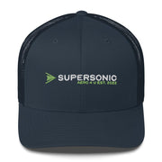 Trucker Cap "Supersonic" green Round Cap Visor - SUPERSONIC aero 4U