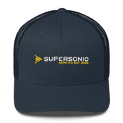 Trucker Cap "Supersonic" yellow Round Cap Visor - SUPERSONIC aero 4U