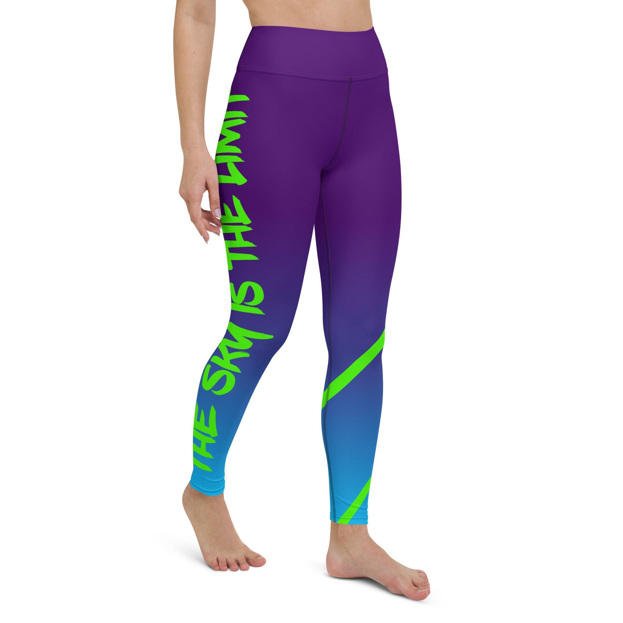 Yoga Leggings "The sky is the limit" blue - SUPERSONIC aero 4U