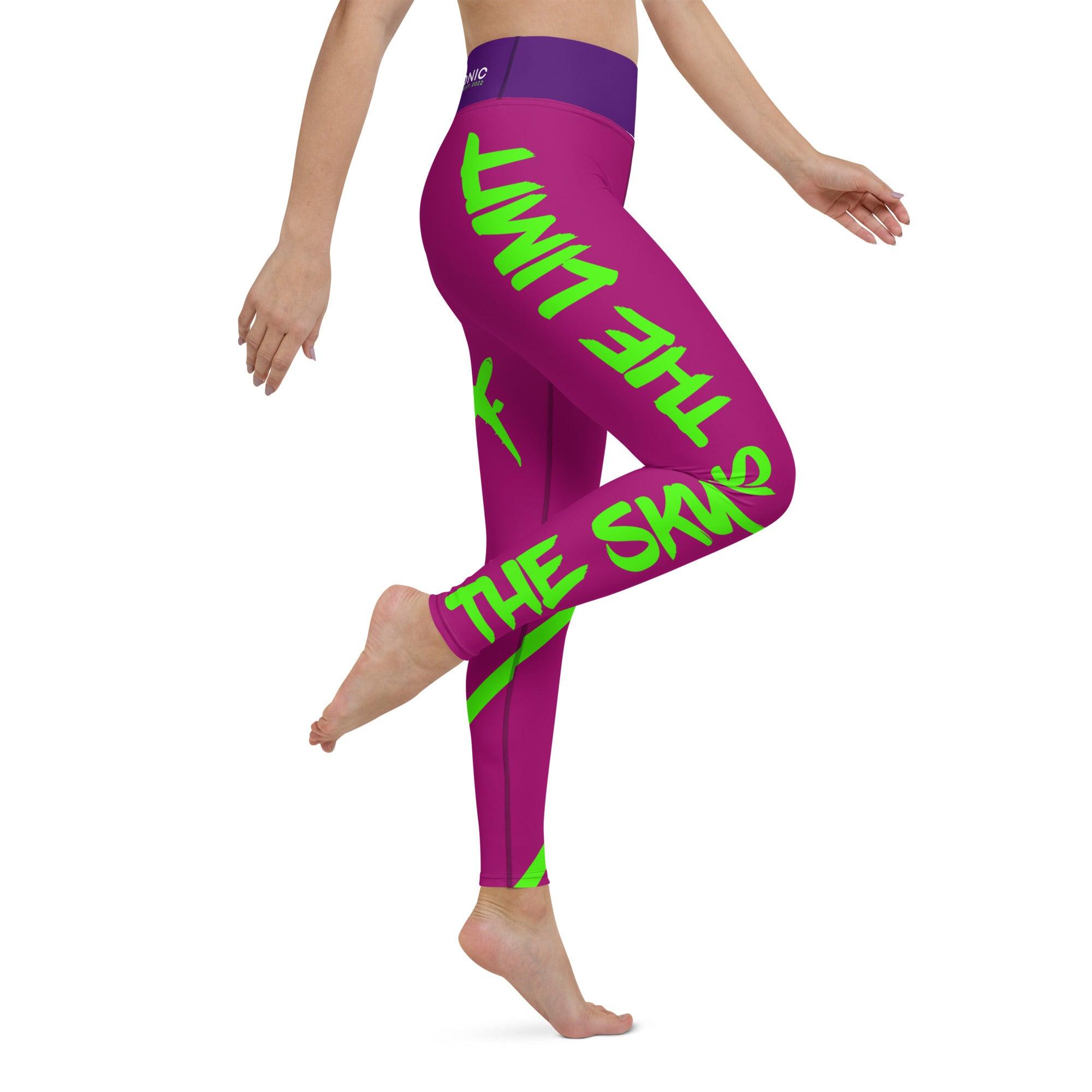 Yoga Leggings "The sky is the limit" pink - SUPERSONIC aero 4U