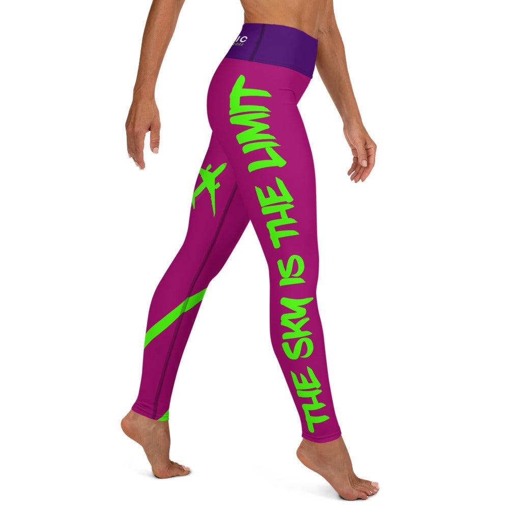 Yoga Leggings "The sky is the limit" pink - SUPERSONIC aero 4U